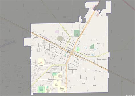 Map of Live Oak city, Florida