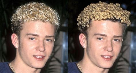 Anyone remembers when Justin Timberlake's hair used to look like instant ramen noodles? : r ...