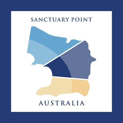 Sanctuary Point City Map Modern Geometric Logo 23779740 Vector Art at ...