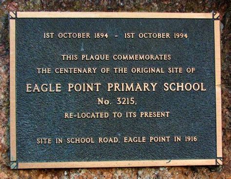 Centenary of Original Site of Eagle Point Primary School | Monument Australia