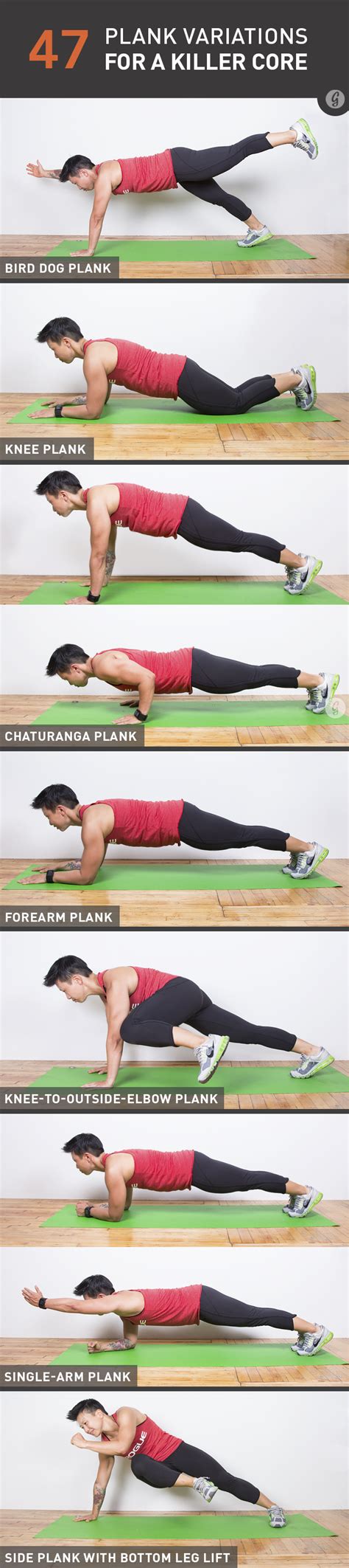 47 Crazy-Fun Plank Variations | Workout, Exercise, Strength workout