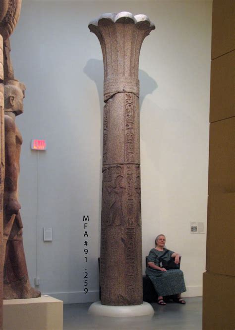 MFA - Palm-capital Column | Ancient egypt architecture, Ancient egyptian, Egypt