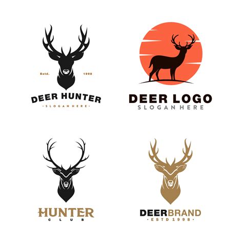 deer brand logo icon and vector 13094678 Vector Art at Vecteezy