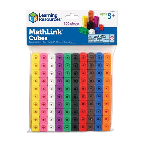 Buy Learning Resources MathLink Cubes - Set of 100 Cubes, Math ...