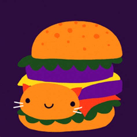 Wiggly Burger Cat GIF | GIFDB.com