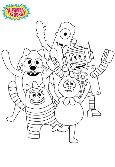 Yo Gabba Gabba! Coloring Page - Free Printable Coloring Pages for Kids