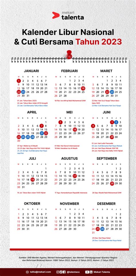 Ini Dia Kalender Cuti Bersama Dan Hari Libur Nasional Tahun 2023 - Otosection