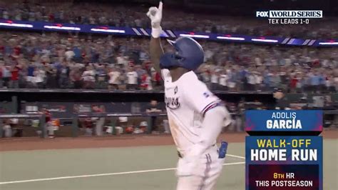 Spanish call of Adolis Garcia walk-off home run to win Game 1 is epic