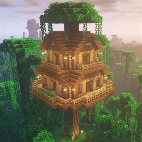 21 Minecraft Treehouse Build Ideas and Tutorials - Mom's Got the Stuff | Minecraft mansion ...