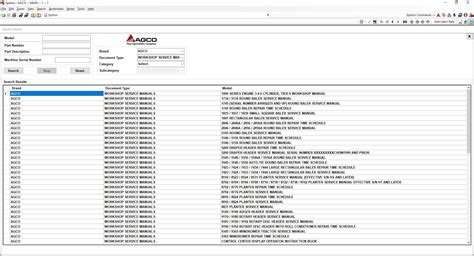 AGCO Spare Parts List Workshop Repair Information NA North America 03. ...