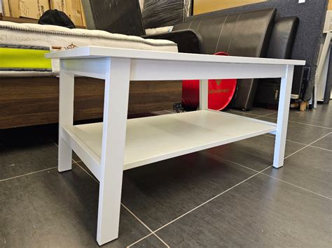 IKEA LUNNARP Coffee table, white, | Meja Kopi IKEA LUNNARP, putih, 90x55 cm, Furniture & Home ...