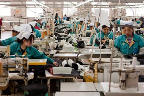 Chinese sweat factory. Interior view of a Chinese jean making factory with girls , #spon, # ...