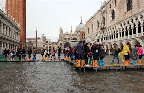 Venice flooding in dramatic pictures