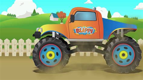 077.Blippi-Monster Trucks for Children-The Monster Truck Song_哔哩哔哩_bilibili