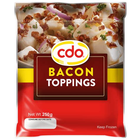 CDO Bacon Toppings | 250g | Frozen Meats & Steaks | Walter Mart