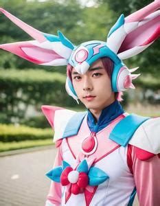 Sylveon Cosplay Male. Face Swap. Insert Your Face ID:1075128