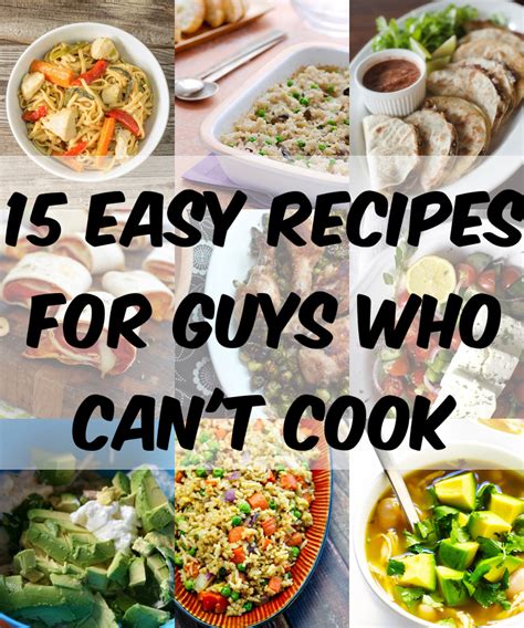 15 Easy Recipes for Guys Who Can't Cook - TheDiabetesCouncil.com