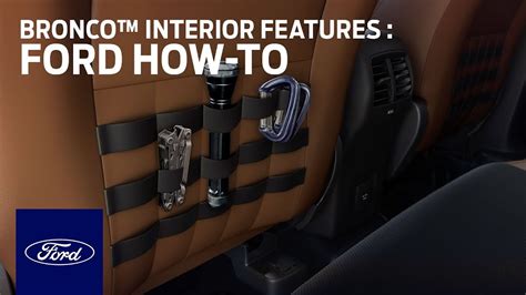 Ford Bronco™ Sport Interior Features | Ford How-To | Ford - YouTube