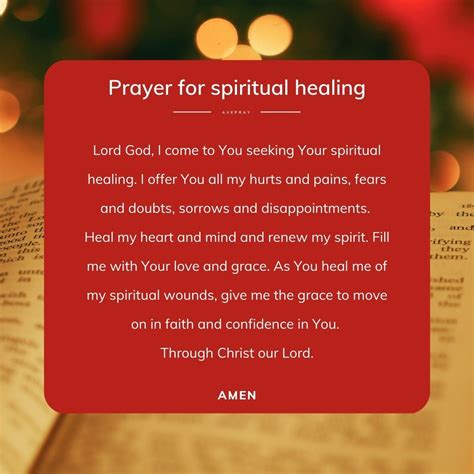 Prayer for Spiritual Healing