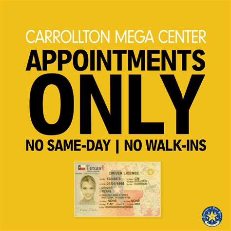 Carrollton Mega Center Moves to Appointment Only | Department of Public ...