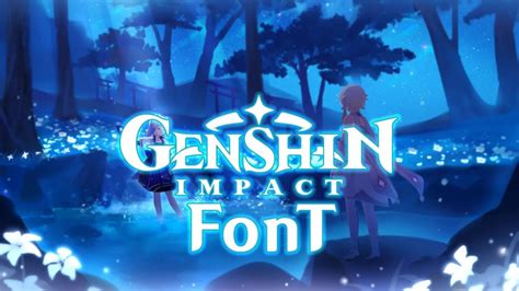 Genshin Impact Font - Dafont Free