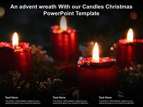 An Advent Wreath With Our Candles Christmas Powerpoint Template ...