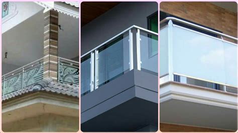 Modern Glass Balcony Railing Designs And Ideas || Balcony Grill Designs ...