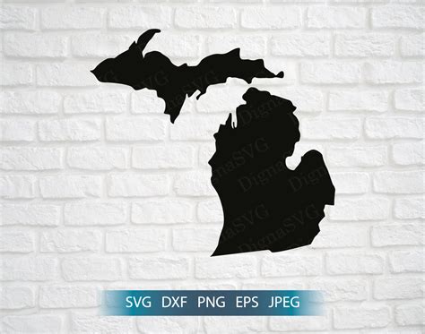 Michigan SVG: Michigan Print File Michigan Cut File Michigan | Etsy