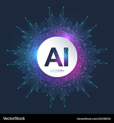 Artificial intelligence logo artificial Royalty Free Vector