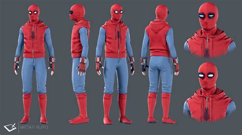 ArtStation - Spiderman Homecoming Homemade Suit, Mattia F. Ruffo | Spiderman homecoming ...