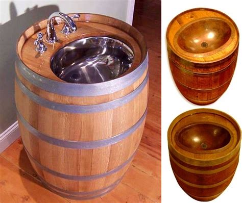 The Original Whiskey Barrel Sink | Home Design, Garden & Architecture Blog Magazine