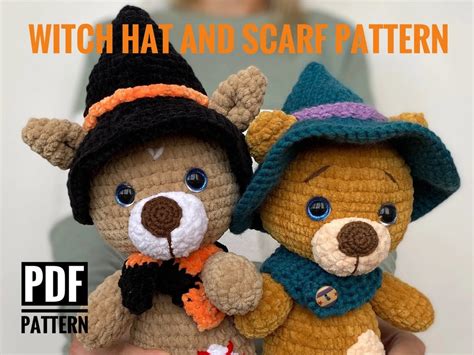 HALLOWEEN HAT and SCARF Crochet Pattern Easy Pdf Tutorial Fall Year ...