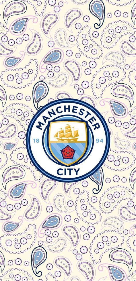 Man City Third Kit - Phone Wallpaper (Paisley) | City wallpaper ...