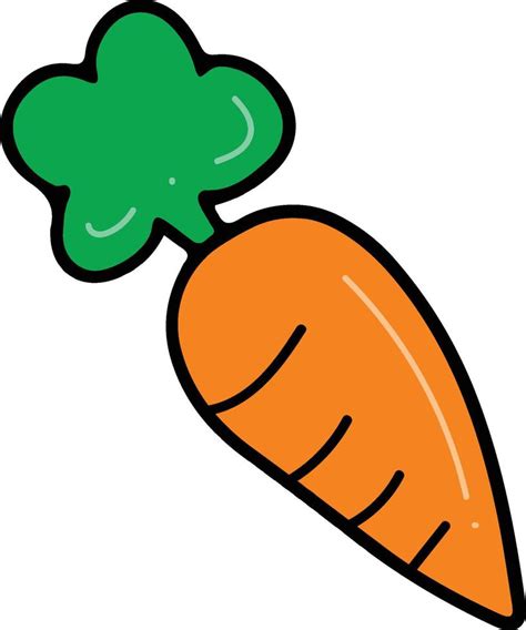 Carrot drawing isolated 22419756 Vector Art at Vecteezy