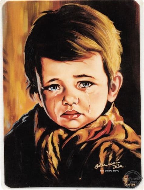 Oil Color Painting of Crying Boy Autumn Painting, Canvas Art Painting ...