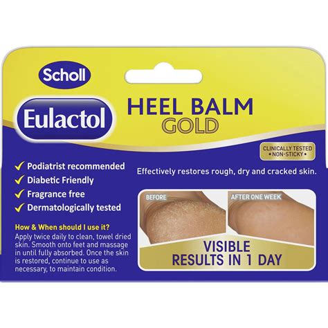 Scholl Eulactol Gold Foot Care Heel Balm 60ml | Woolworths