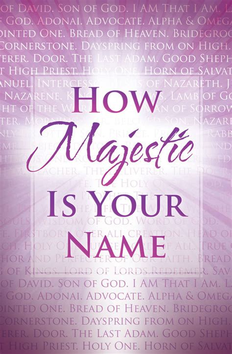 Church Bulletin 11" - Inspirational/Praise - How Majestic Is Your Name (Pack of 100) - Concordia ...