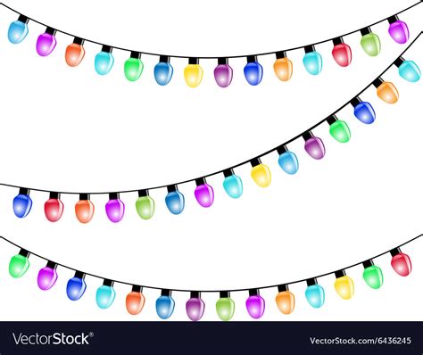 Christmas light bulbs Royalty Free Vector Image