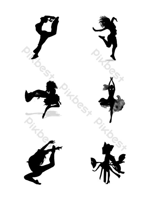 Various Dance Moves Silhouettes PNG Images | PSD Free Download - Pikbest