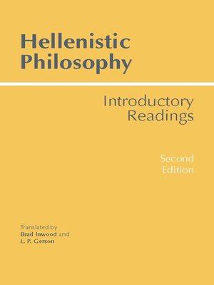 Hellenistic Philosophy by Brad Inwood · OverDrive: ebooks, audiobooks, and more for libraries ...