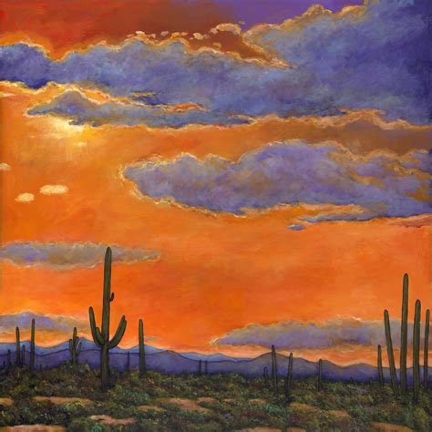 Saguaro Sunset by Johnathan Harris (Giclee Print) | Artful Home