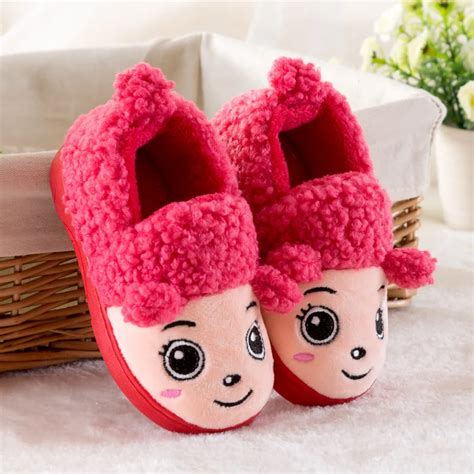 Winter Children Slippers Boys Girls House Cotton Sheep Shoes Kids ...