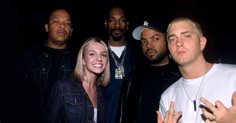 Dr. Dre, Snoop Dogg, Ice Cube, Eminem and Britney Spears (1999) : r/Eminem