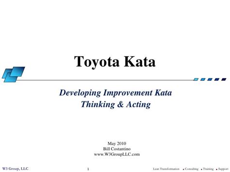 Toyota Kata Improvement