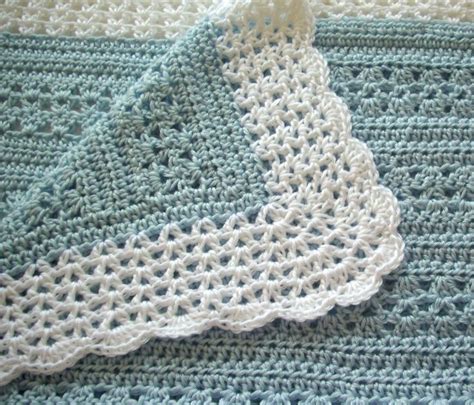 Crochet Baby Blankets for Boys | Point de bordure au crochet, Couverture à motifs en crochet ...