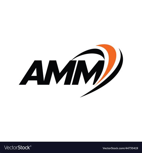 Amm monogram logo Royalty Free Vector Image - VectorStock