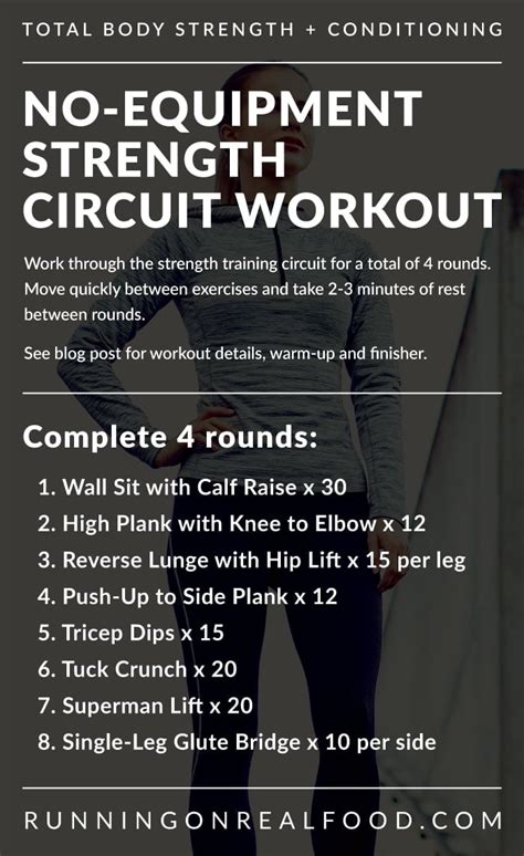 No-Equipment Strength Training Workout - Running on Real Food