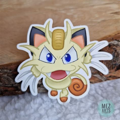 Meowth Sticker - Etsy