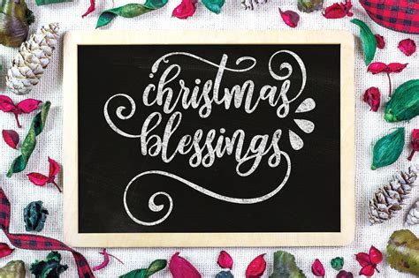 Christmas SVG Cut File - Christmas Blessings SVG DXF PNG EPS (152364 ...