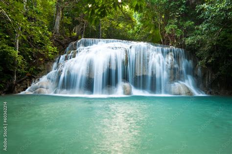 Erawan Waterfall, Erawan National Park Stock Photo | Adobe Stock